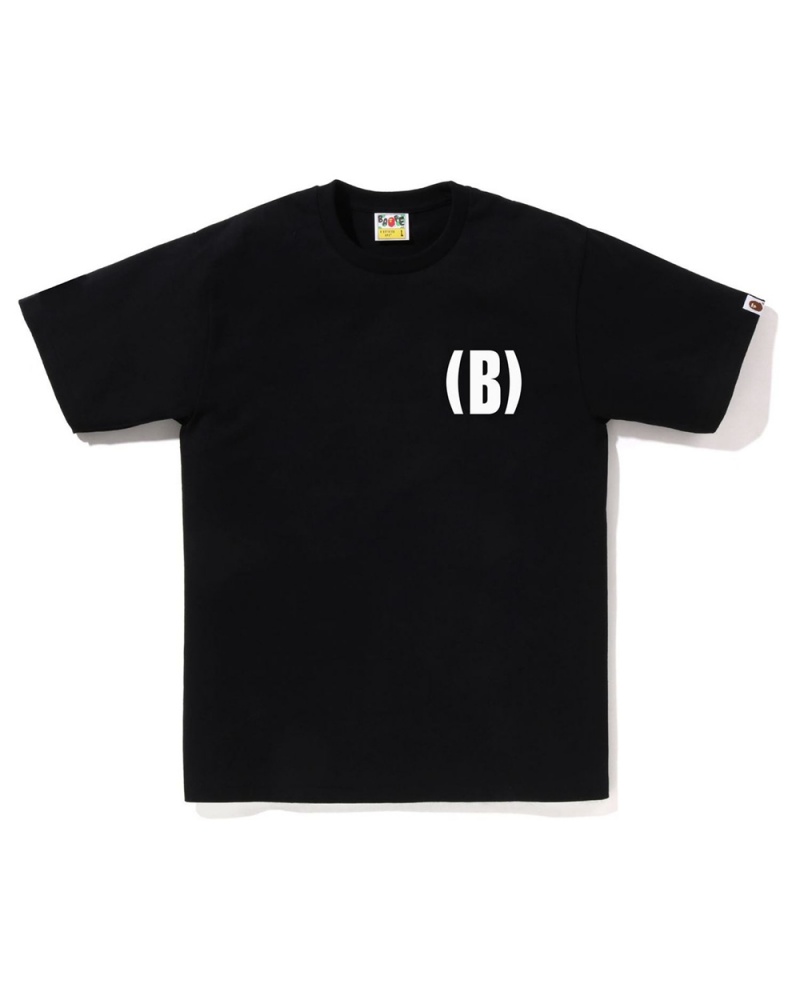 T Shirts Bape B One Point Noir Homme | YEJ-02526105